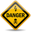 Vector danger sign