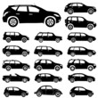 Vektor: Silhouette cars Silhouette cars