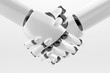 Robotic handshake isolated