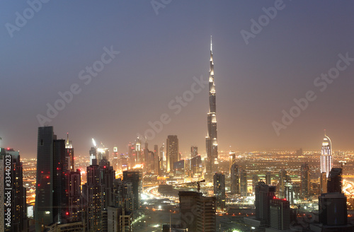 Foto: Downtown Dubai at night, United Arab Emirates Downtown Dubai at night, United Arab Emirates