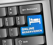 Keyboard Illustration "Online reservieren"