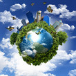 Earth with the different elements