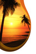 Partyflyer mit Wellen - Ibiza Sunset Chillout Partyflyer mit Wellen - Ibiza Sunset Chillout