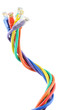 Foto: Multi colored computer cables Multi colored computer cables