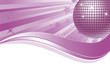 Lila Discokugel mit Welle Lila Discokugel mit Welle