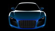 car in studio with alpha