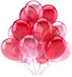 Party balloons birthday romantic cute decoration red pink