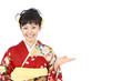 振り袖姿の女性 振り袖姿の女性