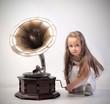 Photo: Old gramophone Old gramophone