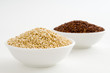 Roter und weißer Quinoa