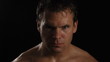 Video: Intense sweaty male athlete Intense sweaty male athlete