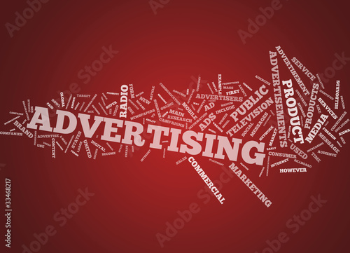 Illustration: Word Cloud "Advertising" Word Cloud "Advertising"