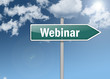 Signpost "Webinar"