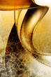 3d Abstract waves on grunge background
