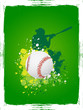 Baseball grunge poster