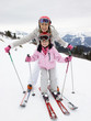 Young Mother And Daughter On Ski Vacation