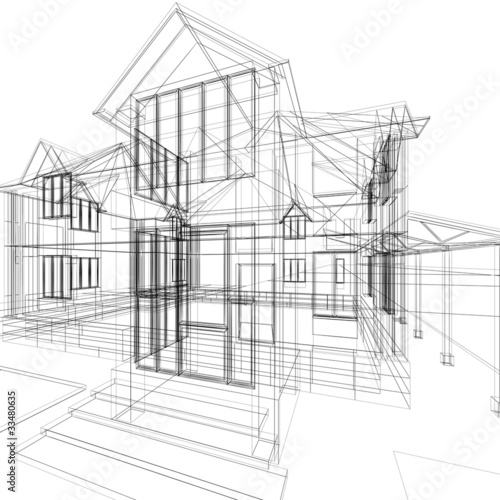 Illustration: Sketch of house Sketch of house