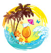 Tropical background. Tropical background.