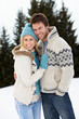 Photo: Young Couple In Alpine Snow Scene Young Couple In Alpine Snow Scene