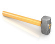 Metal sledge hammer isolated Metal sledge hammer isolated