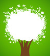 back to school - tree with education icons back to school - tree with education icons