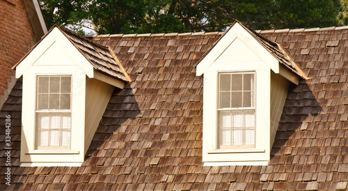 Photo: Two Dormers on Wood Shaker Roof Two Dormers on Wood Shaker Roof
