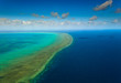 Aerial View of  the Great Barrier Reef Australia