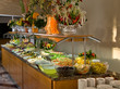 Buffet style food in restaurant.
