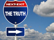 The truth road sign The truth road sign