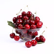 Bowl of Cherry fruits on a white background Bowl of Cherry fruits on a white background