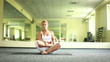 Young adult is doing yoga. Dolly HD. Part 5 of 8