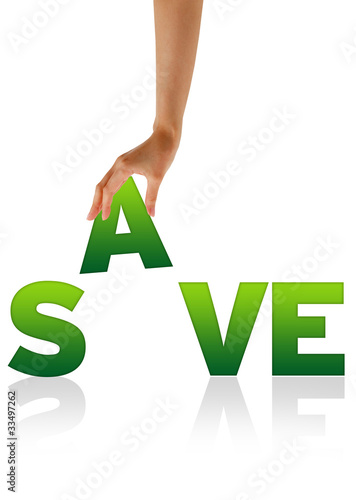 Illustration: Hand holding A Hand holding A