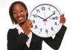 African Woman with Clock