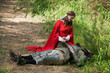 wounded knight and maid