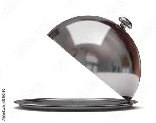 Illustration: Silver catering tray Silver catering tray