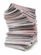 Zeitschriftenstapel