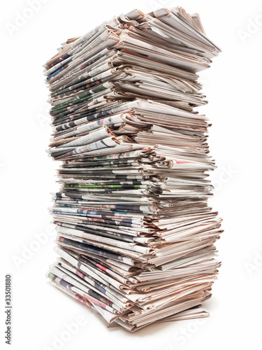 Foto: Zeitungsstapel Zeitungsstapel