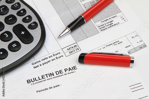 Photo: Bulletin de paie Bulletin de paie
