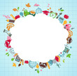 back to school - background with education icons back to school - background with education icons