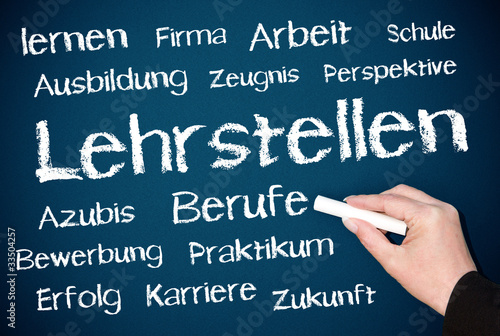 Illustration: Lehrstellen - Arbeit und Beruf Lehrstellen - Arbeit und Beruf