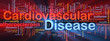 Cardiovascular disease background concept glowing