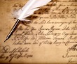 Vintage letter concept