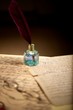 Inkwell on an old letter