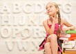 Funny little schoolgirl