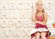Little schoolgirl knows correct answer