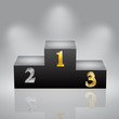 first, second and third places