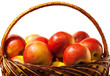 Wood basket with Red Apples
