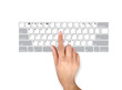 Main sur Clavier
