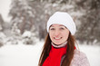 sporty girl  at winter park