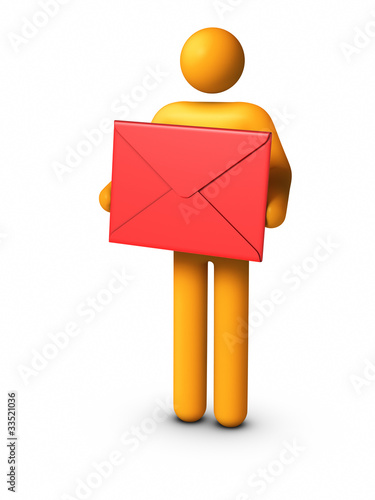 Illustration: Delivering Envelope Delivering Envelope